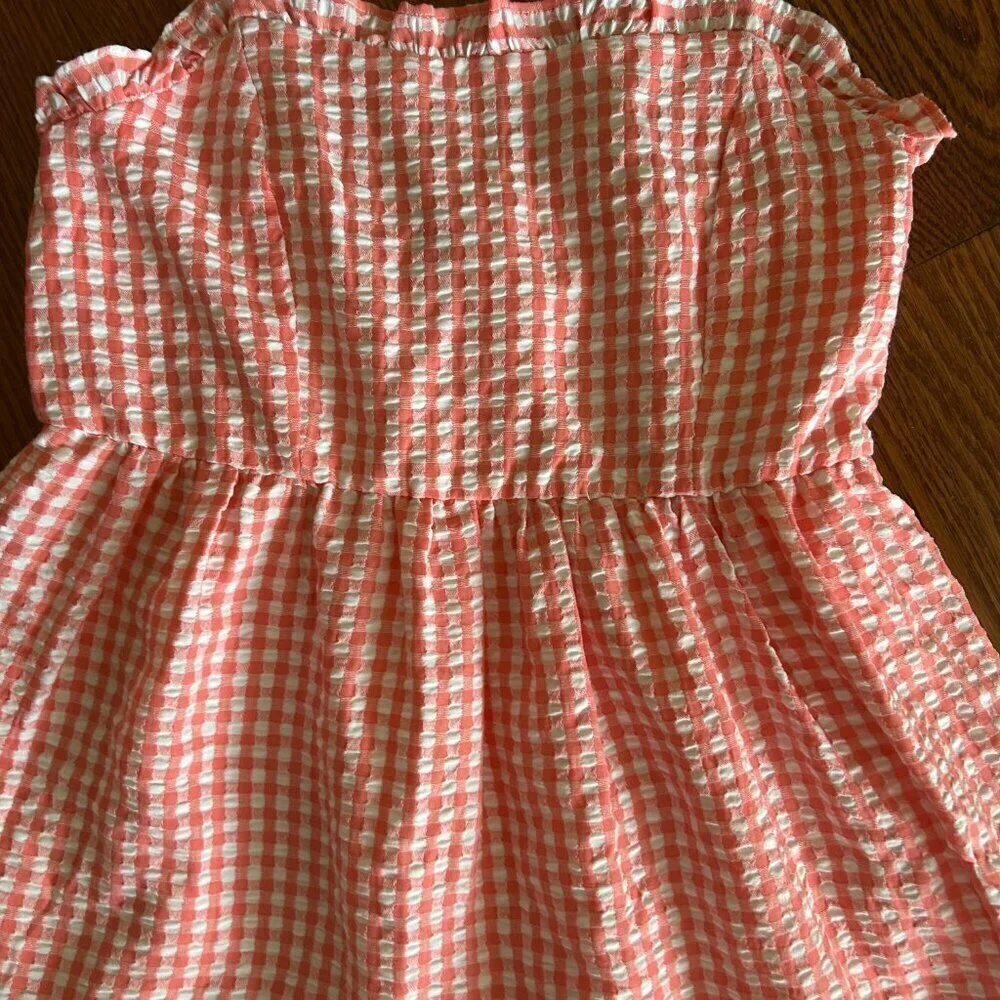 NWT Wild Fable Gingham Spaghetti Strap Mini Tiered Ruffle Dress Size Small